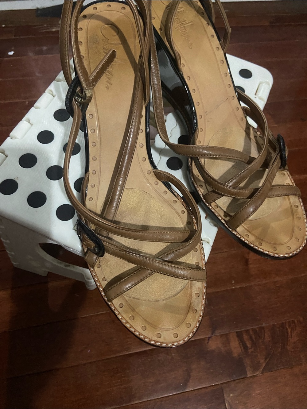 Cole Haan Brown Strappy Leather Sandals. Size 11B
